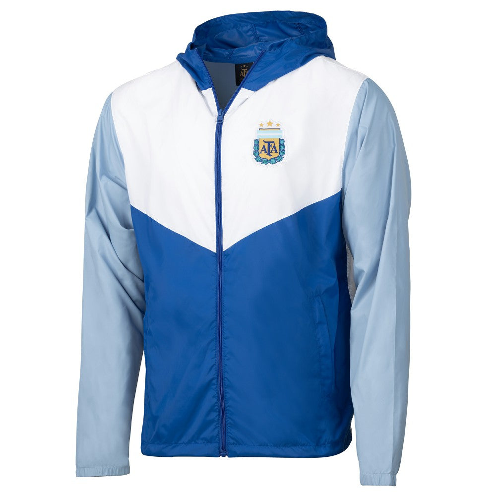 Argentina National Team Block Pro Full-Zip Windbreaker Jacket Royal