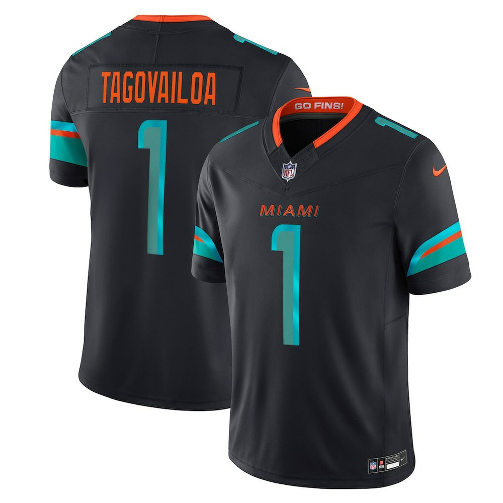Tua Tagovailoa Miami Dolphins 2025 Rivalries Collection Limited Jersey - Pitch Blue Jerseys