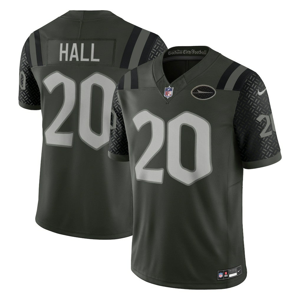 Breece Hall New York Jets 2025 Rivalries Collection Limited Jersey - Gotham Green Jerseys