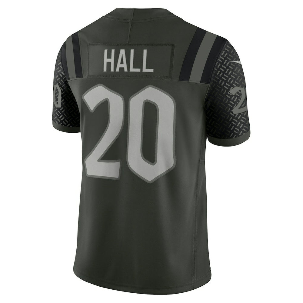 Breece Hall New York Jets 2025 Rivalries Collection Limited Jersey - Gotham Green Jerseys