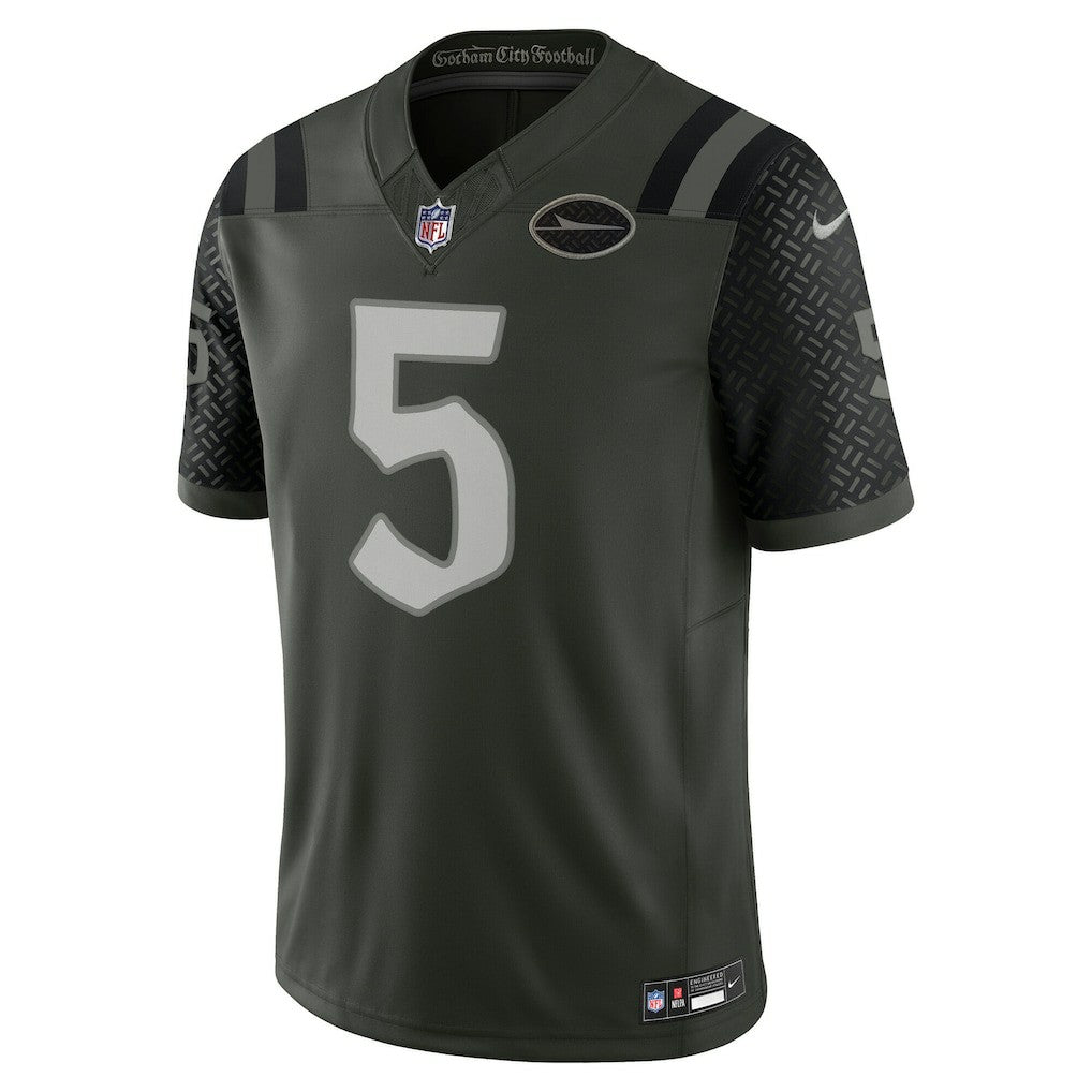 Garrett Wilson New York Jets 2025 Rivalries Collection Limited Jersey - Gotham Green Jerseys
