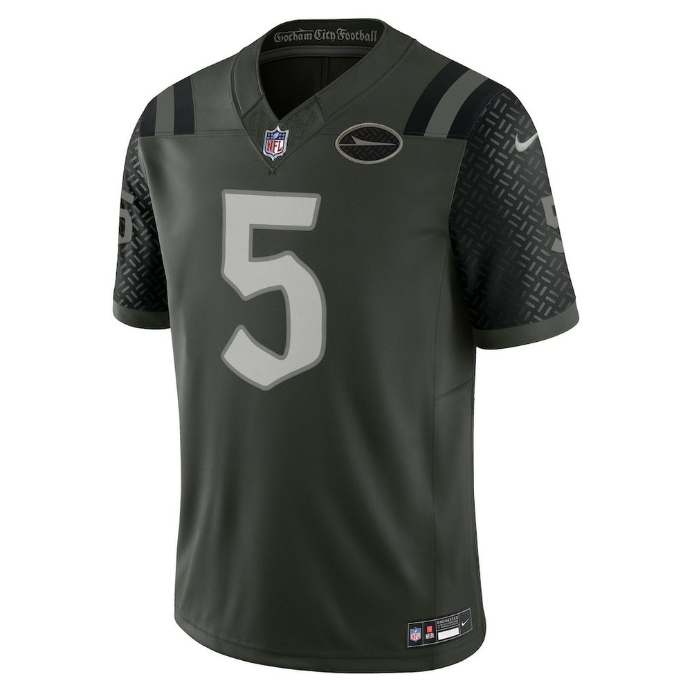 Garrett Wilson New York Jets 2025 Rivalries Collection Limited Jersey - Gotham Green Jerseys