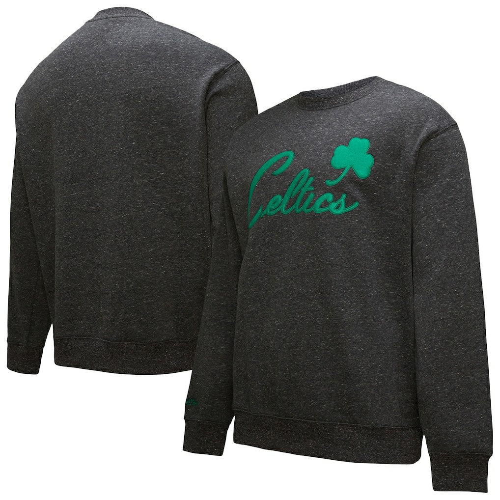 Boston Celtics Hardwood Classics Blackout Collection Snow Washed Pullover Sweatshirt Black outlet