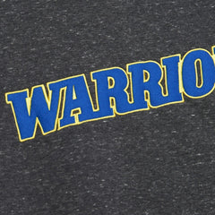 Golden State Warriors Black Out Collection Snow Washed Vintage Logo Pullover Sweatshirt Black - Mitchell & Ness