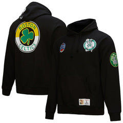 Boston Celtics Hardwood Classics Blackout Collection Pullover Hoodie Black - Mitchell & Ness