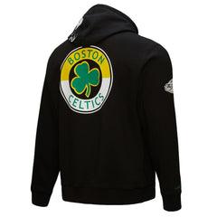 Boston Celtics Hardwood Classics Blackout Collection Pullover Hoodie Black - Mitchell & Ness