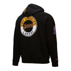 Los Angeles Lakers Hardwood Classics Blackout Collection Pullover Hoodie Black - Mitchell & Ness