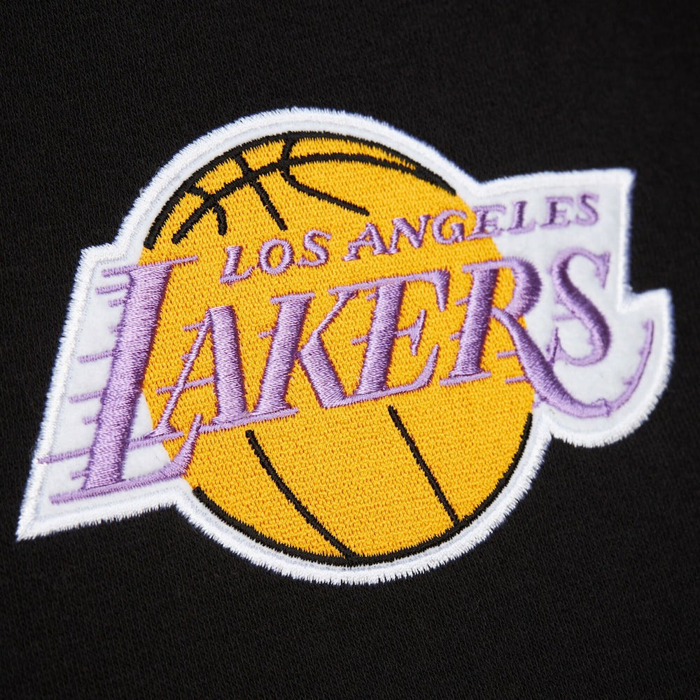 Los Angeles Lakers Hardwood Classics Blackout Collection Pullover Hoodie Black - Mitchell & Ness