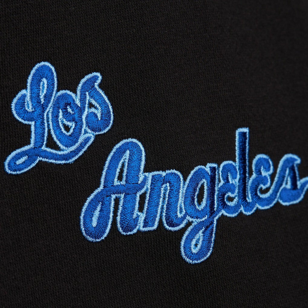 Los Angeles Lakers Hardwood Classics Blackout Collection Pullover Hoodie Black - Mitchell & Ness