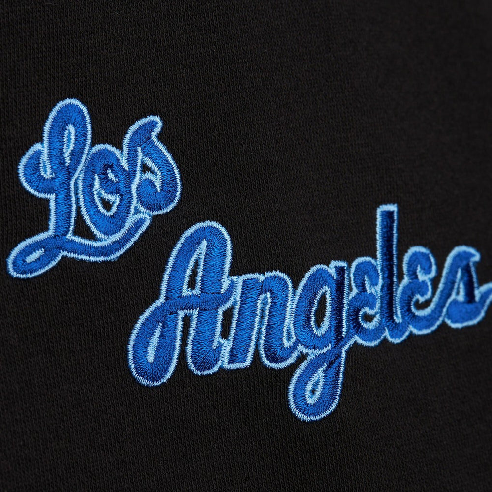 Los Angeles Lakers Hardwood Classics Blackout Collection Pullover Hoodie Black - Mitchell & Ness