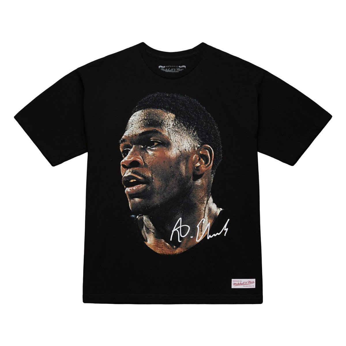 Anthony Edwards NBA Unisex Real Big Face Player T-Shirt Black - Mitchell & Ness