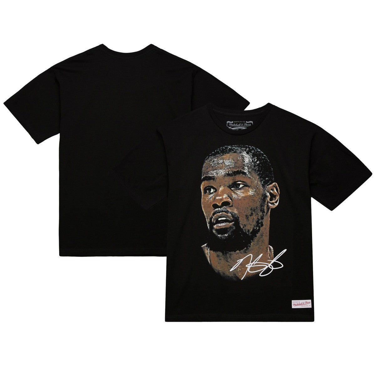 Kevin Durant NBA Unisex Real Big Face Player T-Shirt Black - Mitchell & Ness outlet