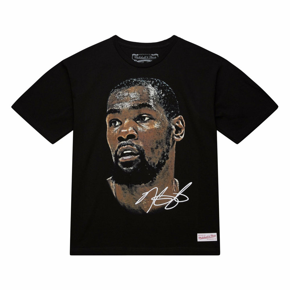 Kevin Durant NBA Unisex Real Big Face Player T-Shirt Black - Mitchell & Ness outlet