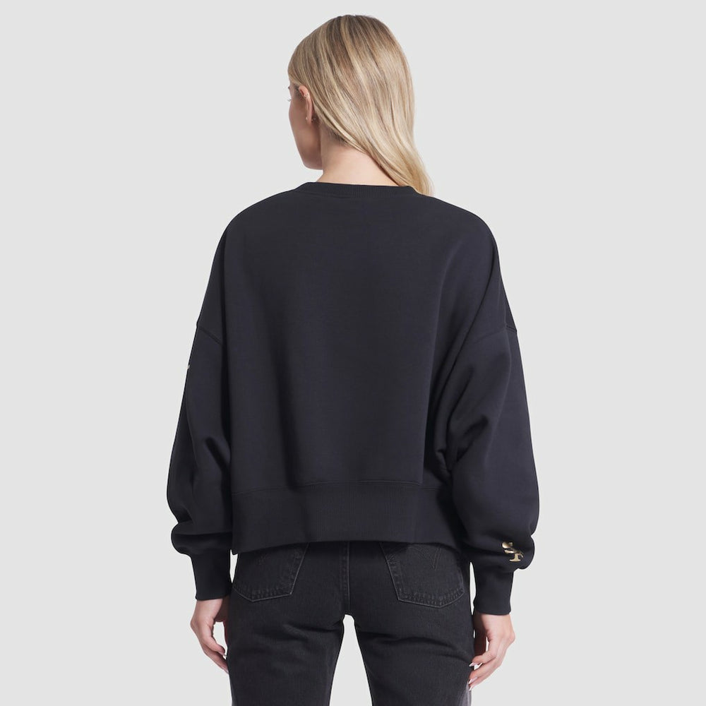 San Francisco 49ers Women's 2025 Rivalries Collection Oversized Phoenix Fleece Sweatshirt - Black Sweatshirts