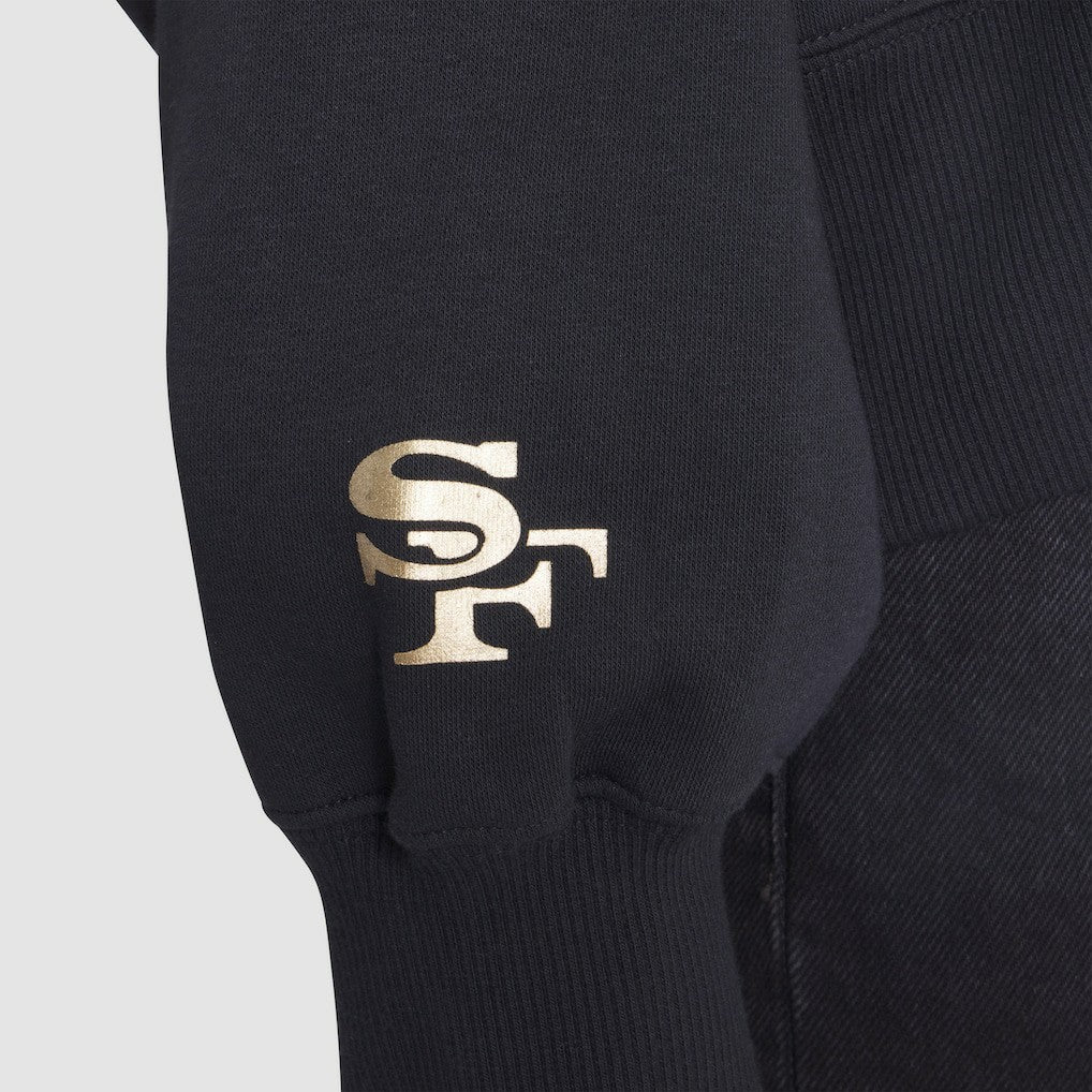 San Francisco 49ers Women's 2025 Rivalries Collection Oversized Phoenix Fleece Sweatshirt - Black Sweatshirts