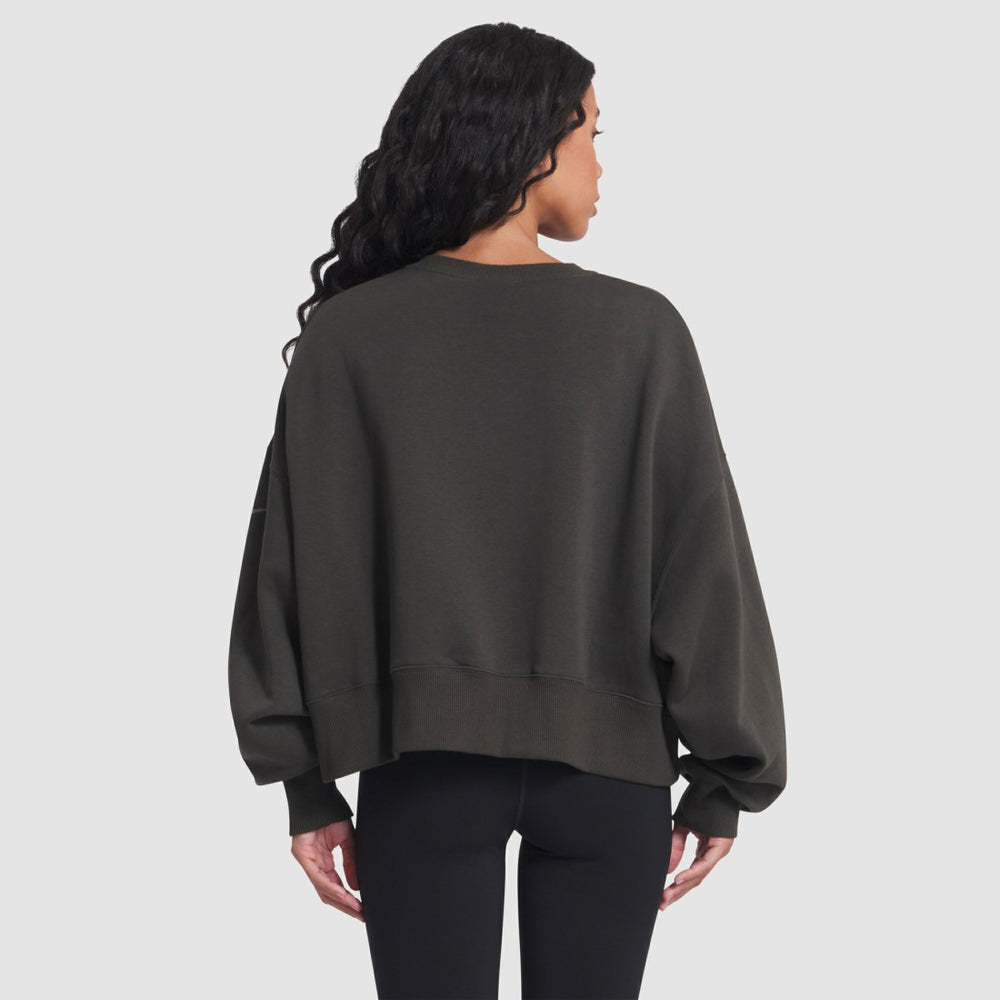 New York Jets Women's 2025 Rivalries Collection Oversized Phoenix Fleece Sweatshirt - Gotham Green Sweatshirts