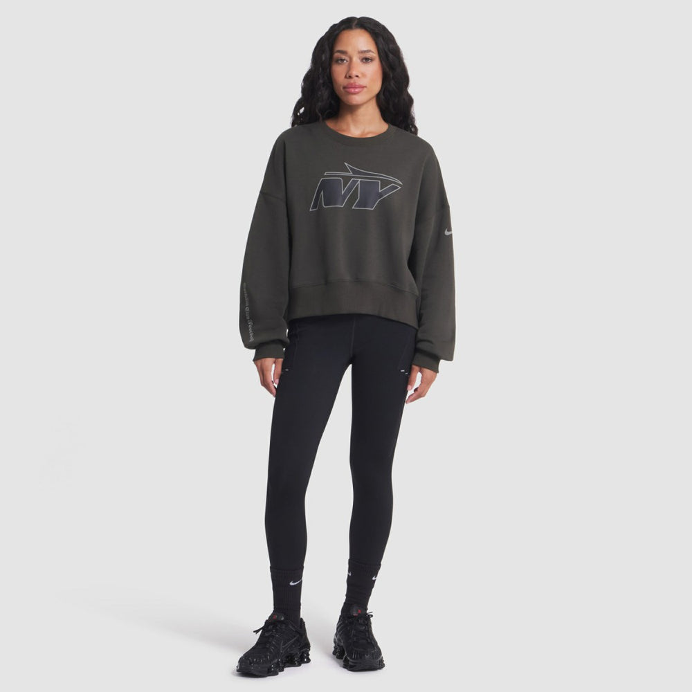 New York Jets Women's 2025 Rivalries Collection Oversized Phoenix Fleece Sweatshirt - Gotham Green Sweatshirts