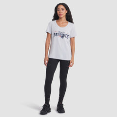 New England Patriots Women's 2025 Rivalries Collection Slub Dri-FIT T-Shirt - Silver T-shirts