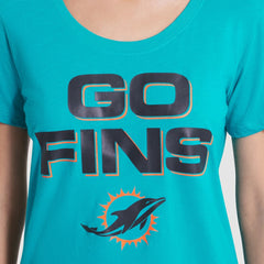 Miami Dolphins Women's 2025 Rivalries Collection Slub Dri-FIT T-Shirt - Turbo Green T-shirts