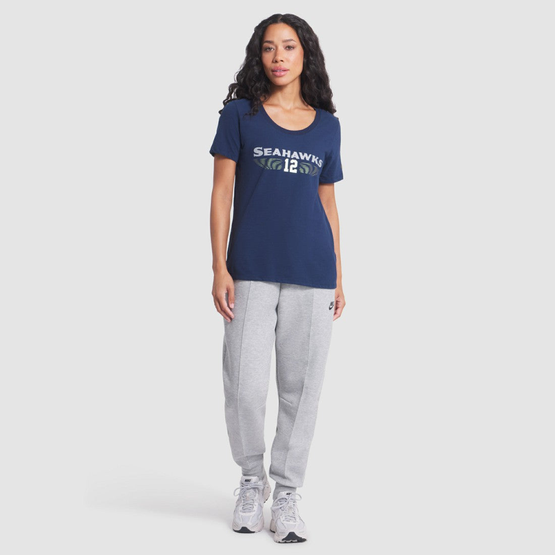 Seattle Seahawks Women's 2025 Rivalries Collection Slub Dri-FIT T-Shirt - College Navy T-shirts