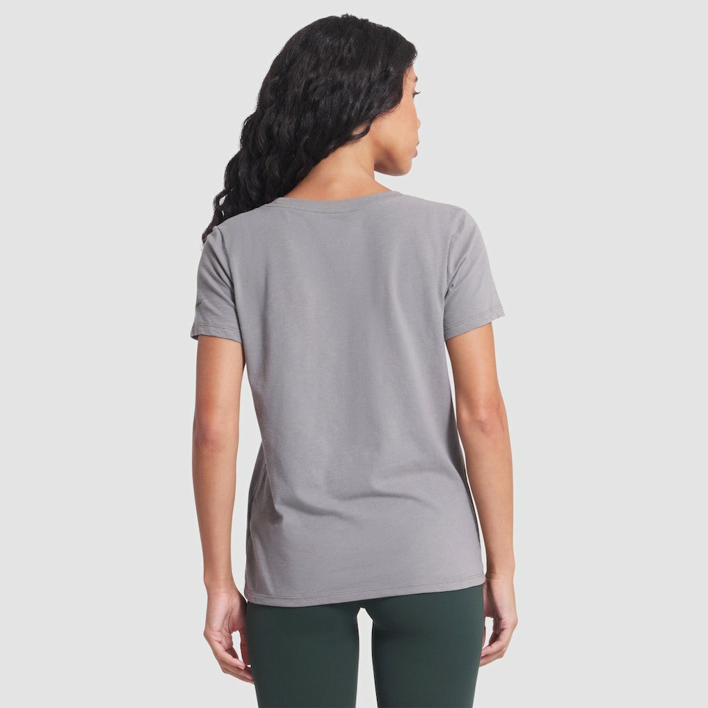 New York Jets Women's 2025 Rivalries Collection Slub Dri-FIT T-Shirt - Iron Ore T-shirts