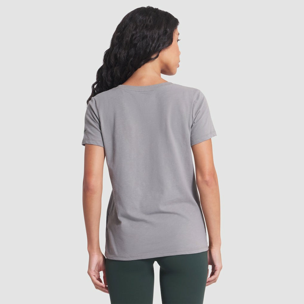 New York Jets Women's 2025 Rivalries Collection Slub Dri-FIT T-Shirt - Iron Ore T-shirts