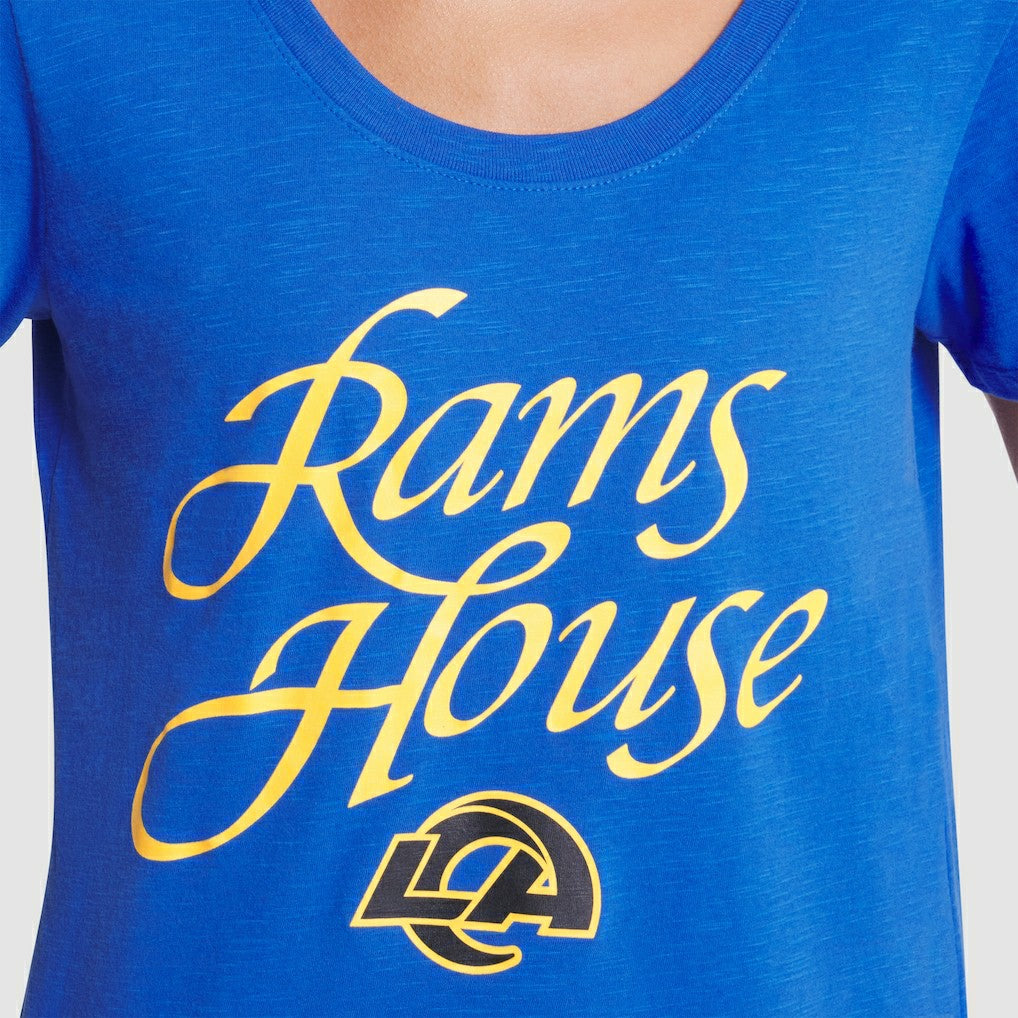 Los Angeles Rams Women's 2025 Rivalries Collection Slub Dri-FIT T-Shirt - Royal T-shirts
