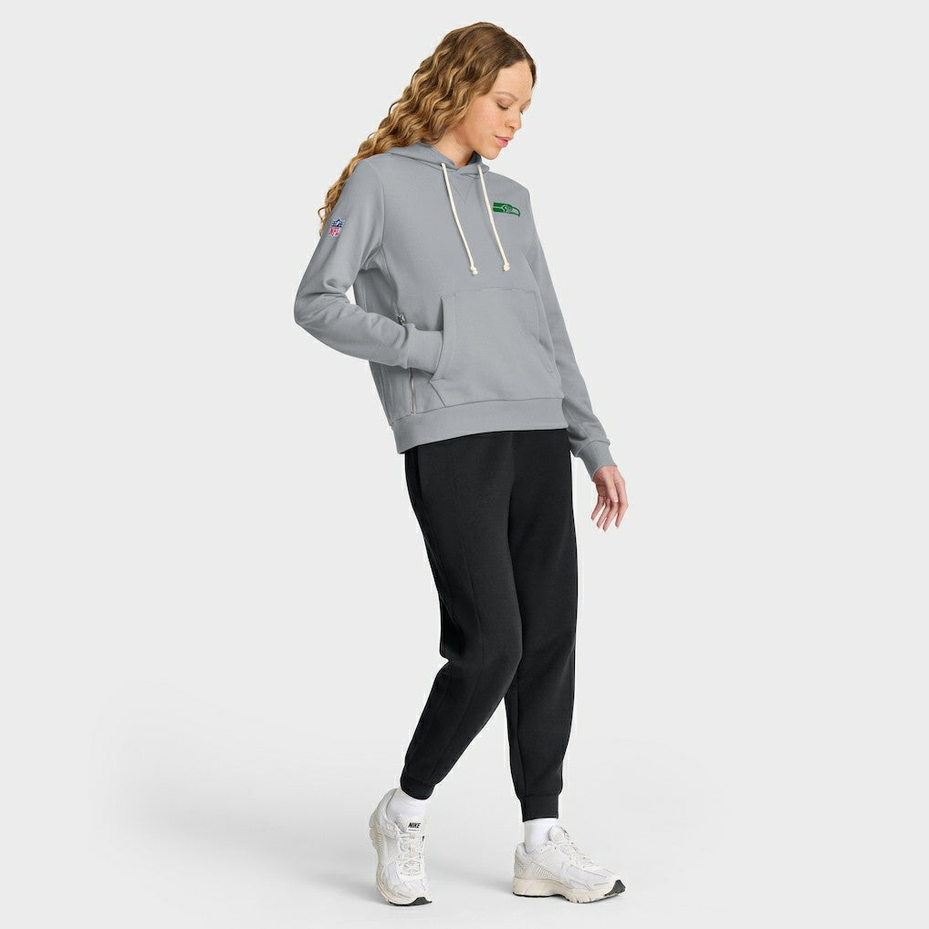 Seattle Seahawks Women's 2025 Rivalries Collection Standard Issue Sideline Dri-FIT Hoodie - Wolf Gray Hoodies