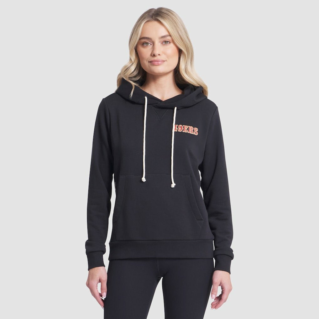 San Francisco 49ers Women's 2025 Rivalries Collection Standard Issue Sideline Dri-FIT Hoodie - Black Hoodies