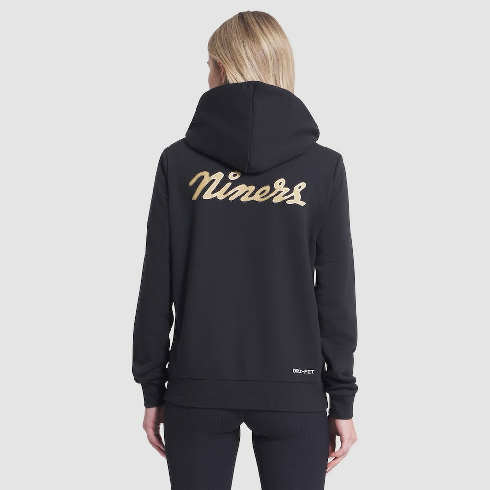 San Francisco 49ers Women's 2025 Rivalries Collection Standard Issue Sideline Dri-FIT Hoodie - Black Hoodies