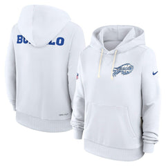 Buffalo Bills Women's 2025 Rivalries Collection Standard Issue Sideline Dri-FIT Hoodie - White Hoodies