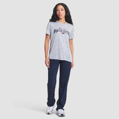 New England Patriots Women's 2025 Rivalries Collection Sideline Velocity Dri-FIT T-Shirt - Silver T-shirts