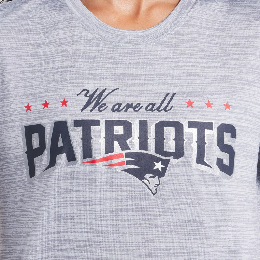 New England Patriots Women's 2025 Rivalries Collection Sideline Velocity Dri-FIT T-Shirt - Silver T-shirts