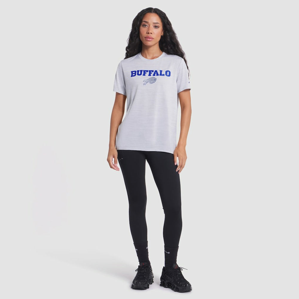 Buffalo Bills Women's 2025 Rivalries Collection Sideline Velocity Dri-FIT T-Shirt - White T-shirts
