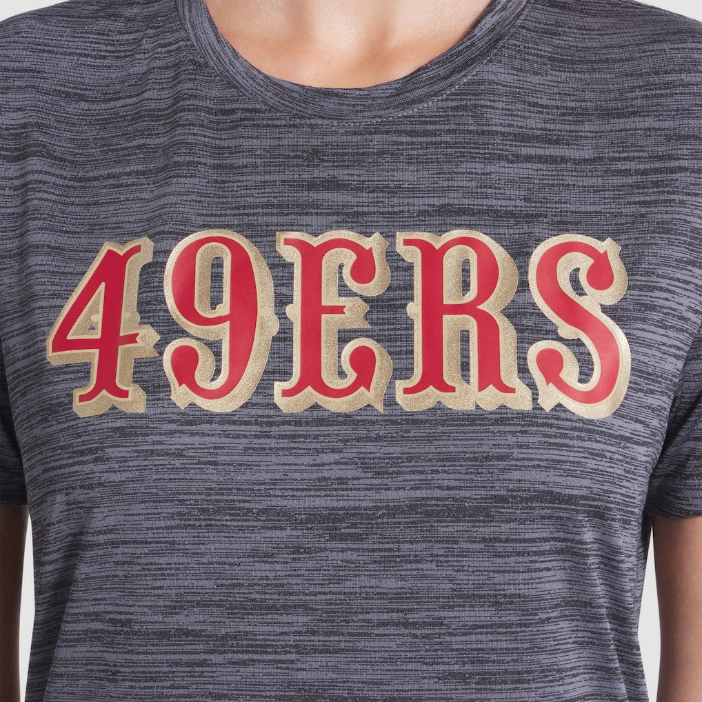 San Francisco 49ers Women's 2025 Rivalries Collection Sideline Velocity Dri-FIT T-Shirt - Heather Charcoal T-shirts