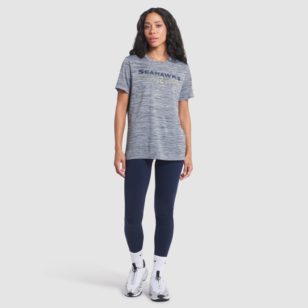 Seattle Seahawks Women's 2025 Rivalries Collection Sideline Velocity Dri-FIT T-Shirt - Wolf Gray T-shirts