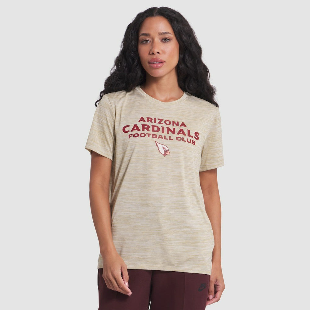 Arizona Cardinals Women's 2025 Rivalries Collection Sideline Velocity Dri-FIT T-Shirt - Natural T-shirts
