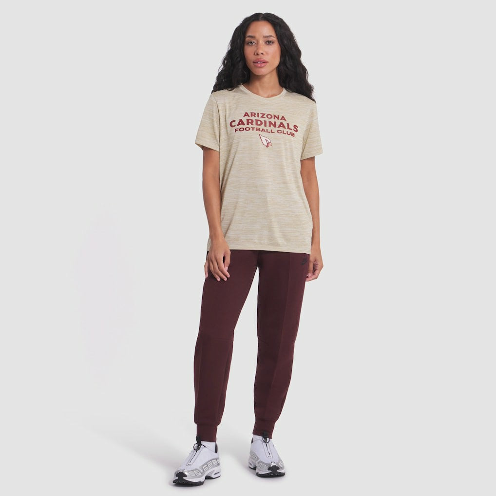 Arizona Cardinals Women's 2025 Rivalries Collection Sideline Velocity Dri-FIT T-Shirt - Natural T-shirts