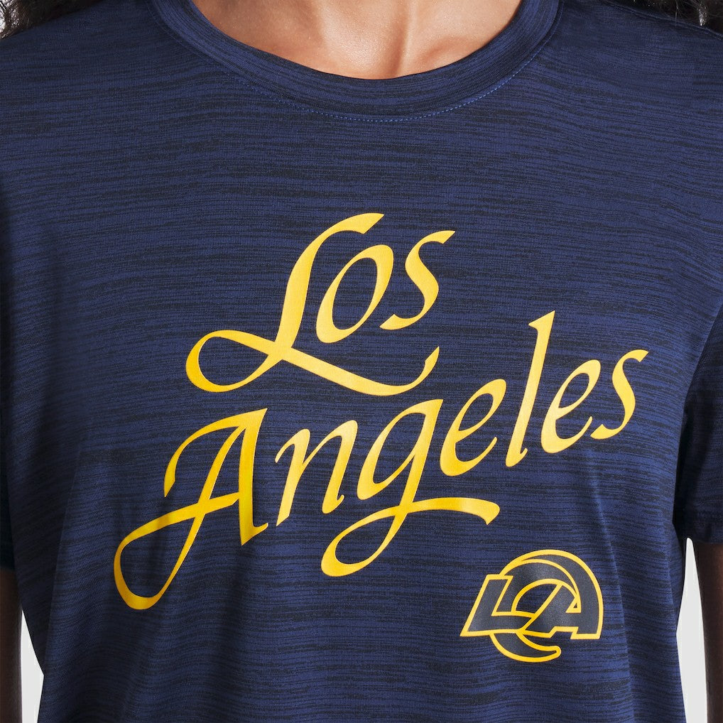 Los Angeles Rams Women's 2025 Rivalries Collection Sideline Velocity Dri-FIT T-Shirt - Midnight Blue T-shirts