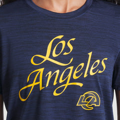 Los Angeles Rams Women's 2025 Rivalries Collection Sideline Velocity Dri-FIT T-Shirt - Midnight Blue T-shirts