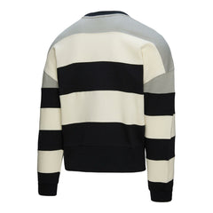 Los Angeles Dodgers Mitchell & Ness Women's Cooperstown Collection Blocked Fleece Pullover Sweatshirt- Gray/Black Pullover