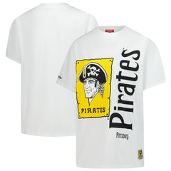 Pittsburgh Pirates Mitchell & Ness Women's Cooperstown Collection Boyfriend T-Shirt - White T-shirts