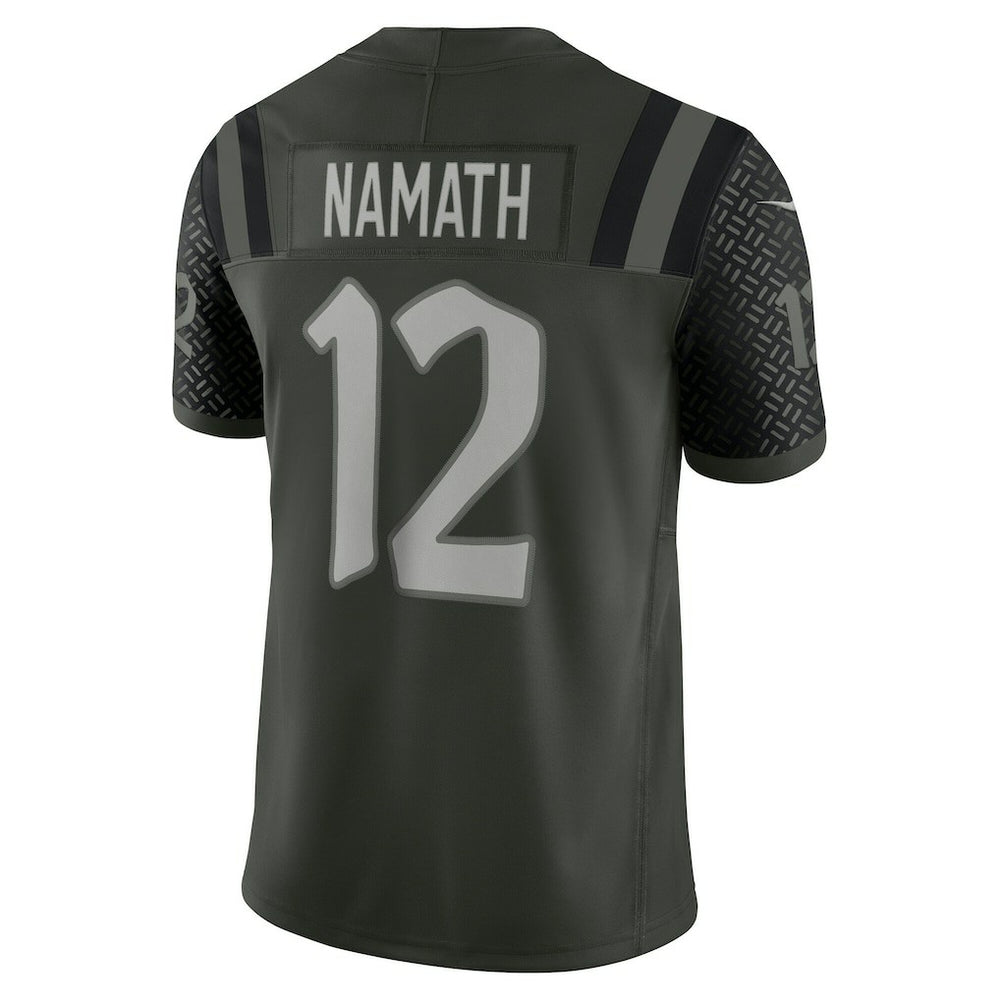 Joe Namath New York Jets 2025 Rivalries Collection Retired Player Limited Jersey - Gotham Green Jerseys