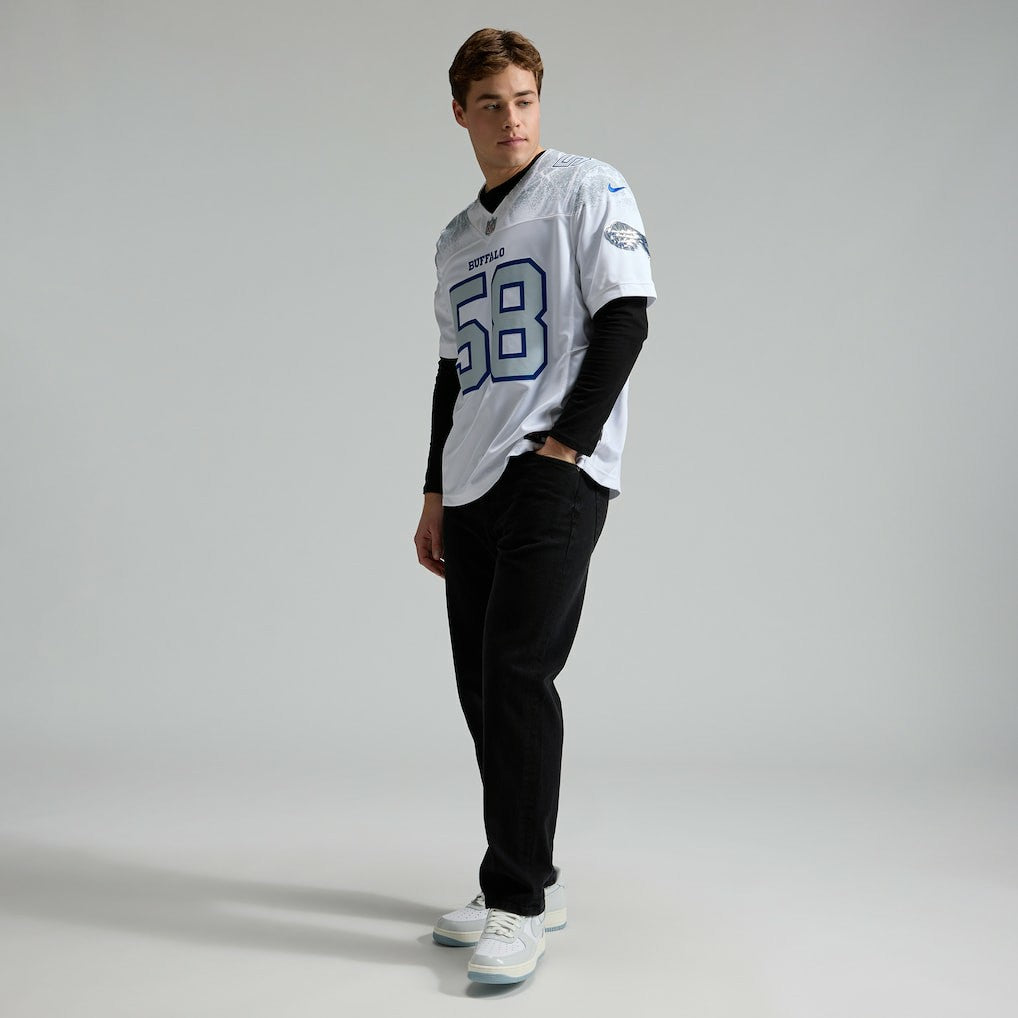 Matt Milano Buffalo Bills 2025 Rivalries Collection Limited Jersey - White Jerseys