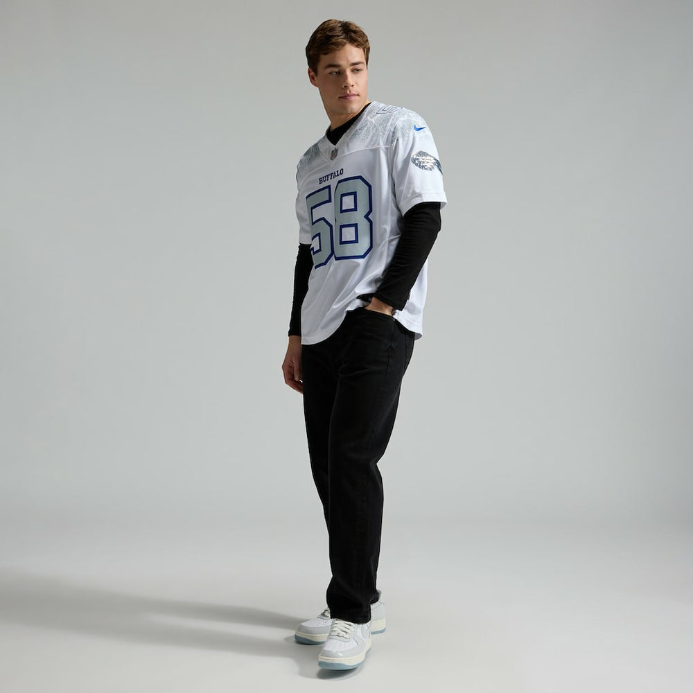 Matt Milano Buffalo Bills 2025 Rivalries Collection Limited Jersey - White Jerseys