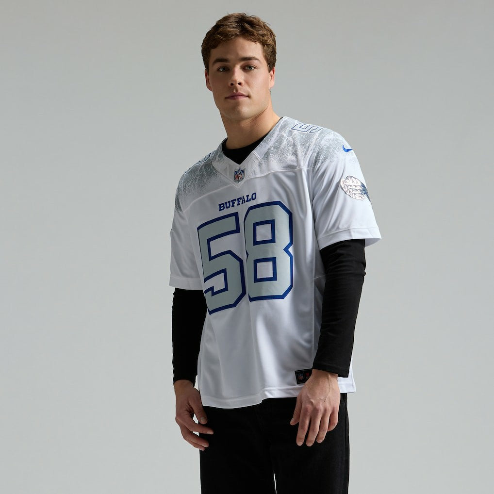 Matt Milano Buffalo Bills 2025 Rivalries Collection Limited Jersey - White Jerseys