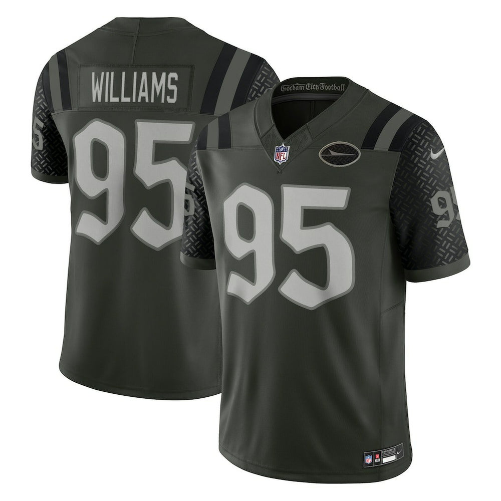 Quinnen Williams New York Jets 2025 Rivalries Collection Limited Jersey - Gotham Green Jerseys