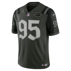 Quinnen Williams New York Jets 2025 Rivalries Collection Limited Jersey - Gotham Green Jerseys