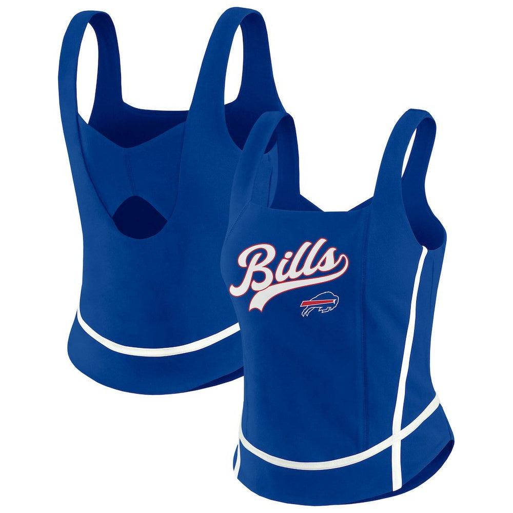Buffalo Bills WEAR by Erin Andrews Women's Square Neck Tank Top - Royal Tops