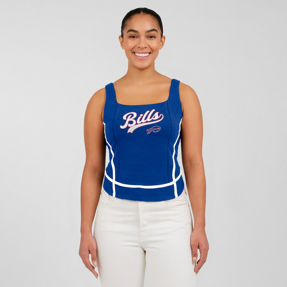 Buffalo Bills WEAR by Erin Andrews Women's Square Neck Tank Top - Royal Tops